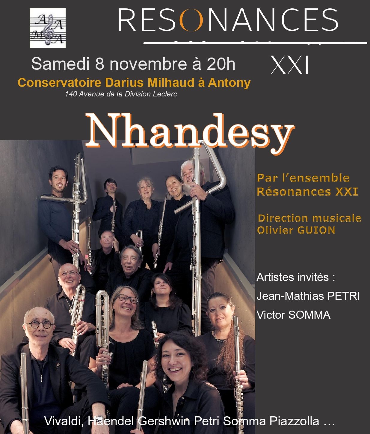 Affiche du concert du 08 novembre 2025