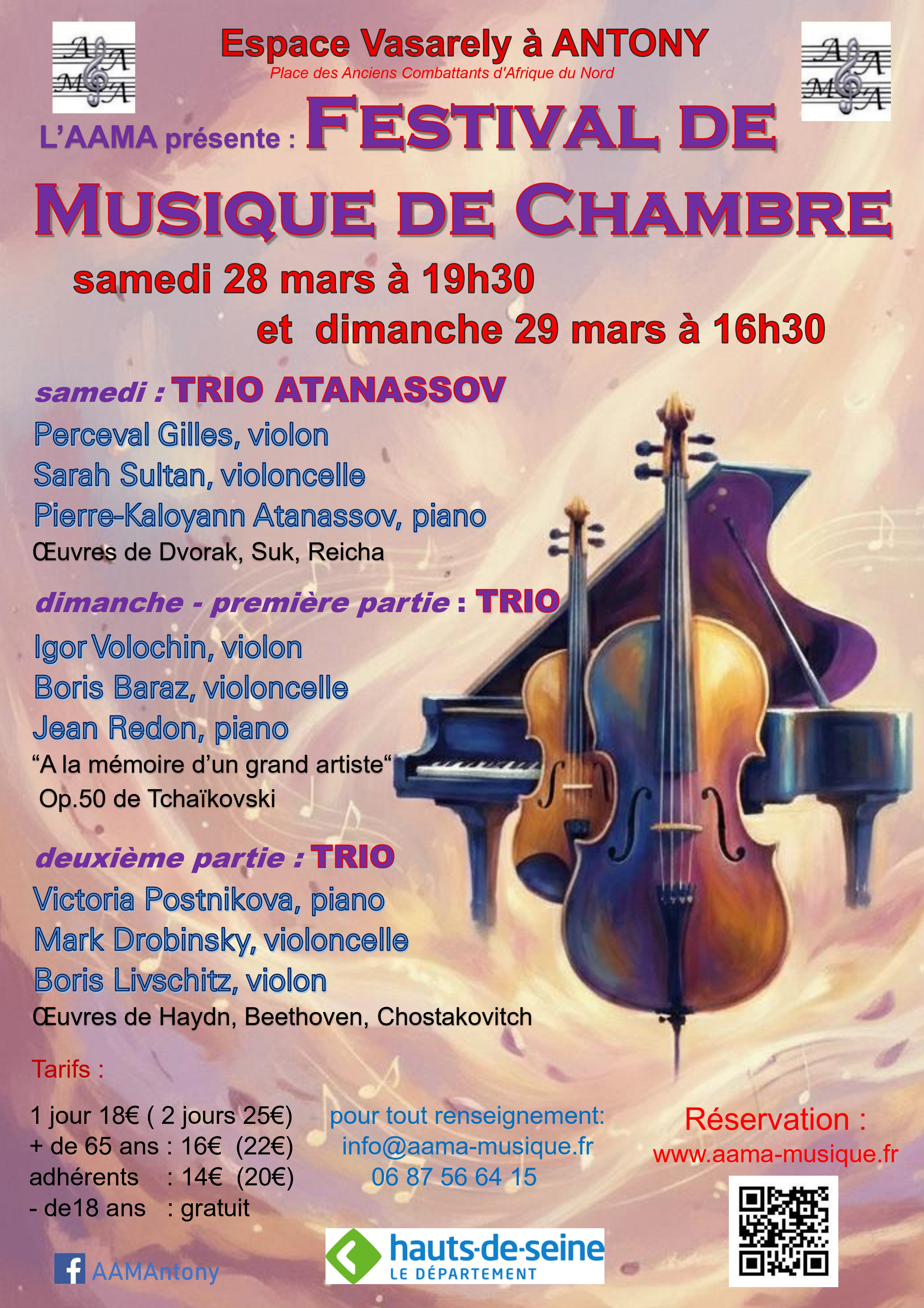 Affiche du concert du 28 mars 2026